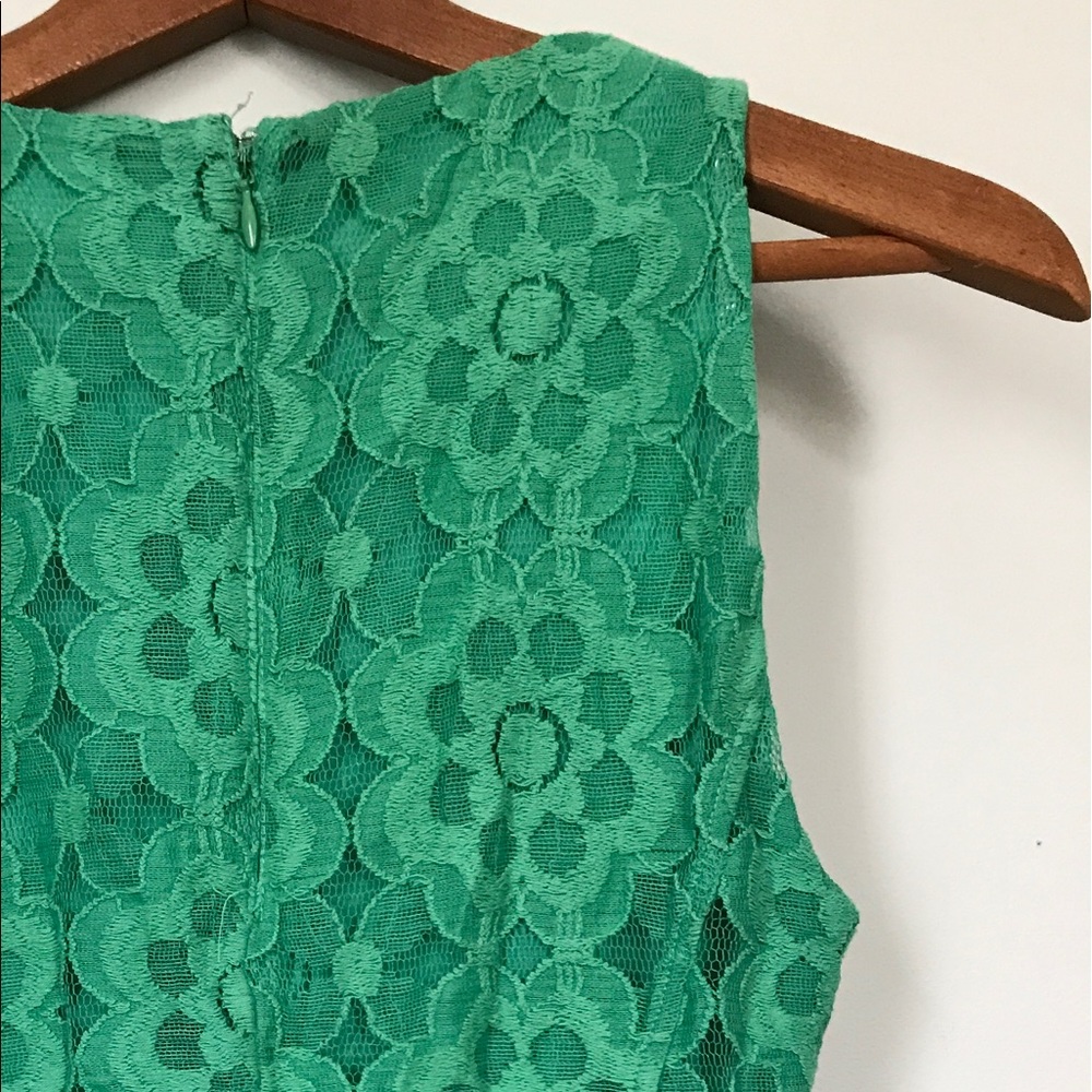 Fitted lace zip back shirt